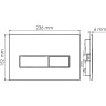 Система инсталляции для унитазов WASSERKRAFT ABENS 20TLT.010.ME.BL.MG03
