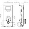 Система инсталляции для унитазов WASSERKRAFT ABENS 20TLT.010.ME.WH.PG04