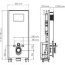 Система инсталляции для унитазов WASSERKRAFT GLAN 66TLT.010.ME.BL.MB04