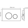 Система инсталляции для унитазов WASSERKRAFT GLAN 66TLT.010.ME.WH.MB02