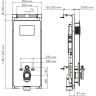 Система инсталляции для унитазов WASSERKRAFT SALM 27TLT.010.ME.BL.BN03