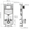 Система инсталляции для унитазов WASSERKRAFT VILS 56TLT.010.ME.WM02